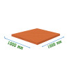 Резиновое покрытие тиров 1000x1000x20мм