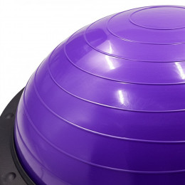 Полусфера BOSU гимнастическая, 58см., (фиолет) в комплекте с эспандером и насосом (B31658) BOSU044-17