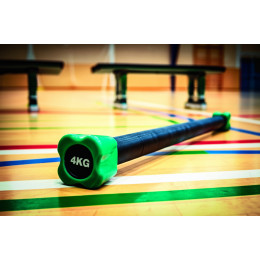 Бодибар обрезиненный 4 кг (желтый)