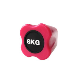 Бодибар обрезиненный 8 кг (розовый)